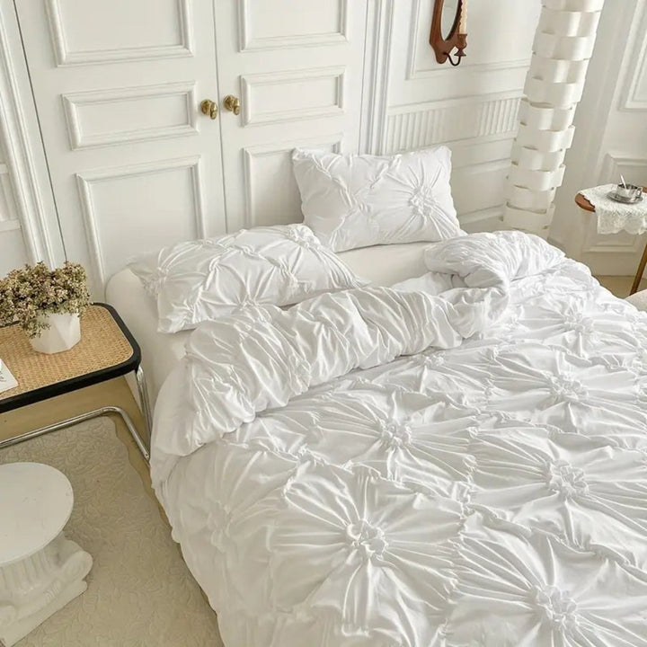 Luxe Dekbedovertrekset met Pinch Pleat Design