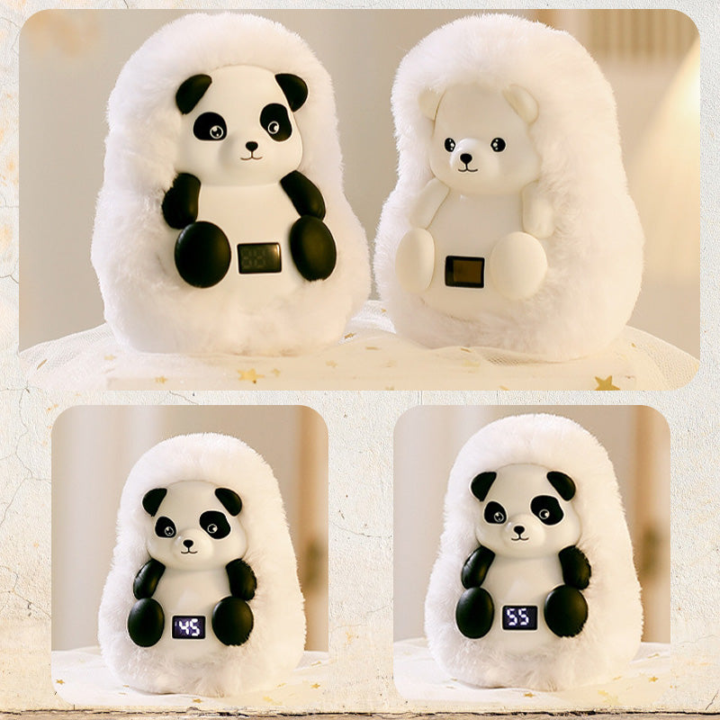 Oplaadbare pluche handwarmer als ijsbeer of panda
