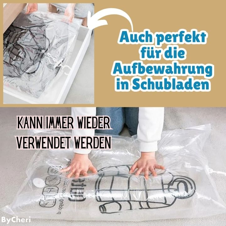 Hangende vacuümopbergzakken voor ruimtebesparing in de kast, 130 x 60 cm, transparant