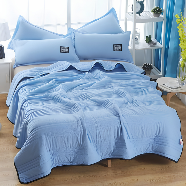 De Everchill Ice Cooling Blanket houdt je de hele nacht comfortabel en koel