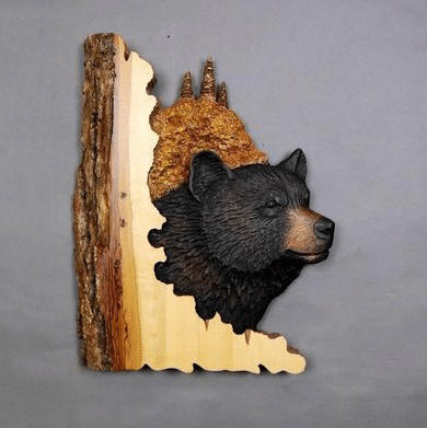 Handgesneden Houten Wanddecoratie in Diervorm
