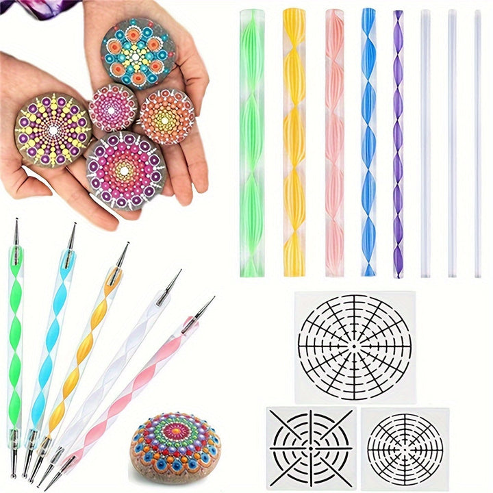 Mandala Gereedschapsset – Voor Creatief Schilderen en Steenkunst