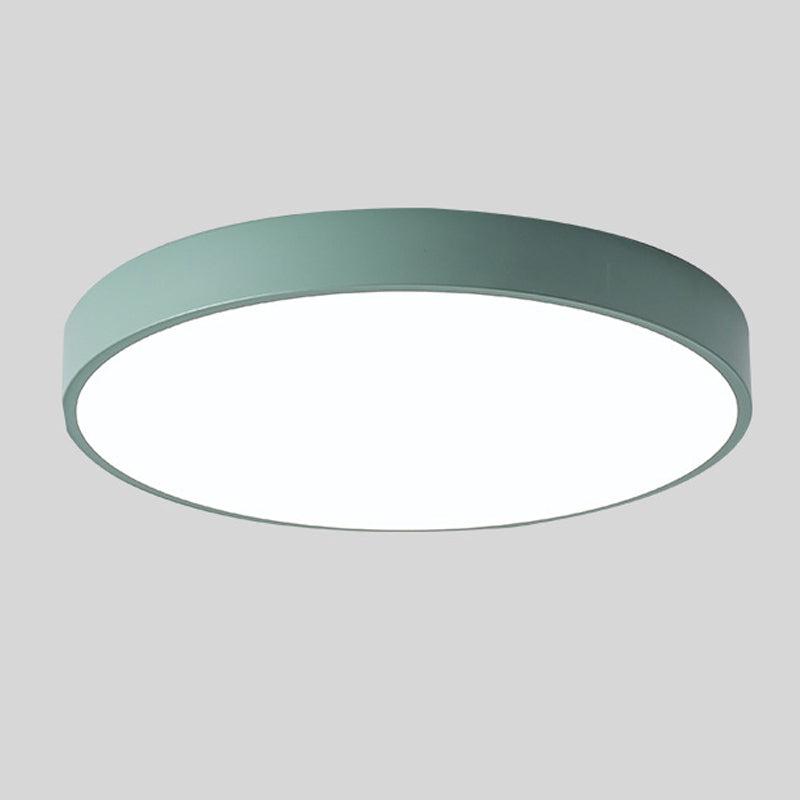 Ronde Nordic Macaron Plafondlamp van Hout