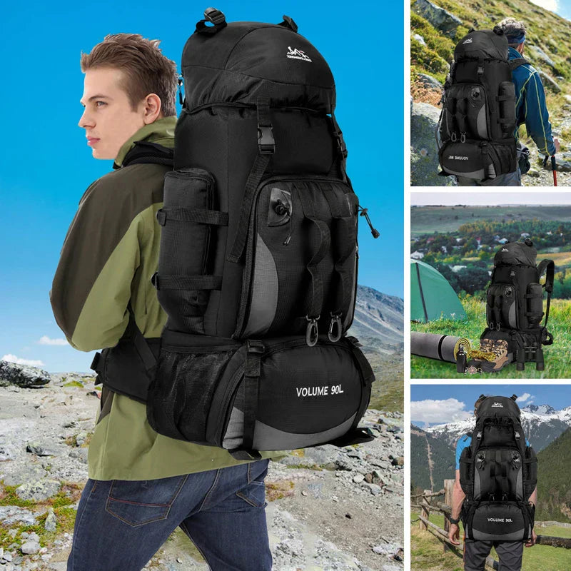 Waterafstotende Kampeer- en wandelrugzak backpack rugzak 90L