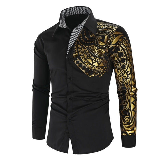 Herenoverhemd met Gouden Details – Darius