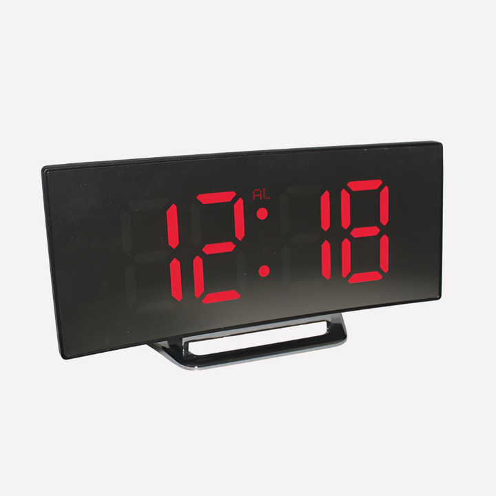 Moderne Stijl Gebogen LED Digitale Wecker
