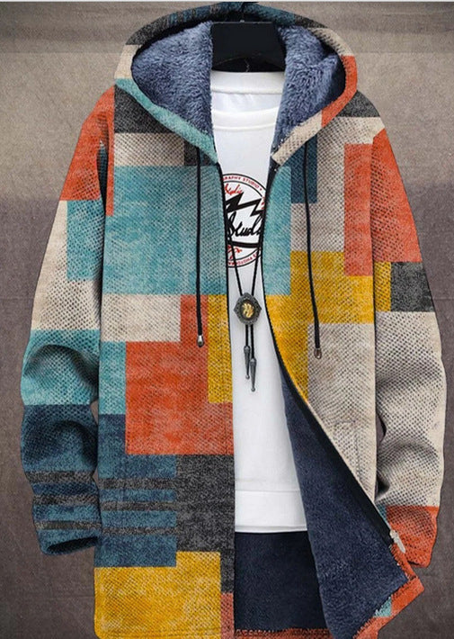 Retro colorblock-vest voor heren