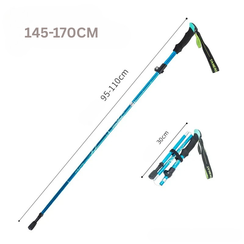 Opvouwbare Telescopische Wandelstok van Aluminium voor Outdoor & Senioren