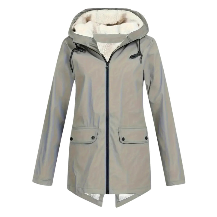 Waterdichte damesjas – fleece gevoerd – met capuchon