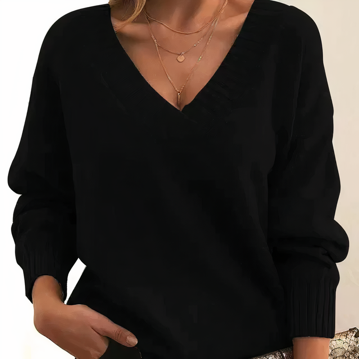 Kasjmier Dames Trui met V-hals – Amira