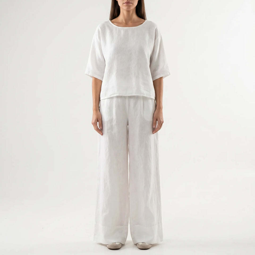 AevlynRelaxed Wide-Leg Co-Ord Set
