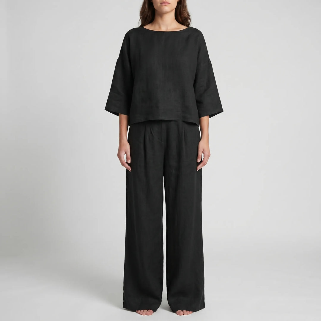 AevlynRelaxed Wide-Leg Co-Ord Set