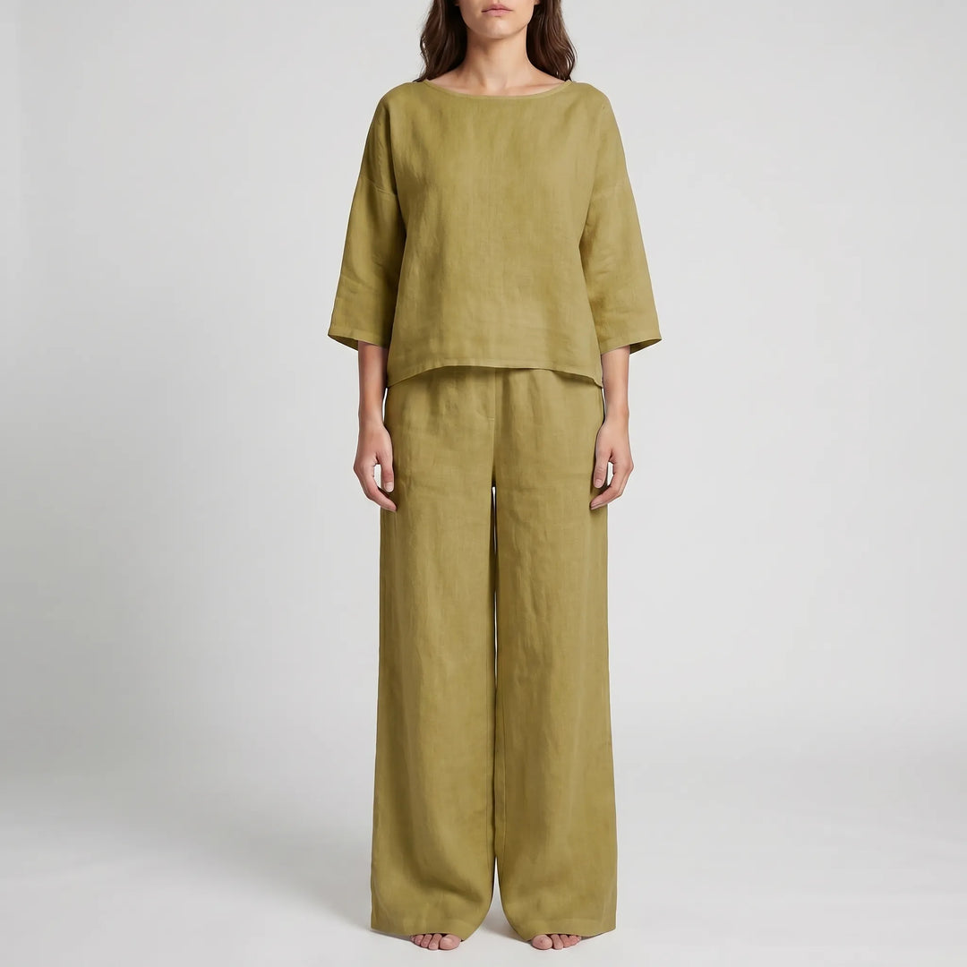 AevlynRelaxed Wide-Leg Co-Ord Set