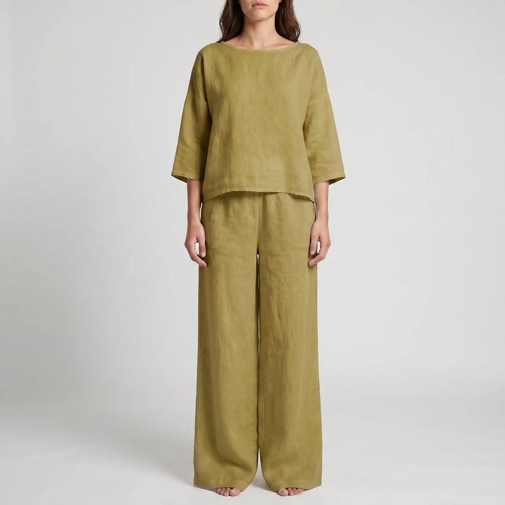 AevlynRelaxed Wide-Leg Co-Ord Set