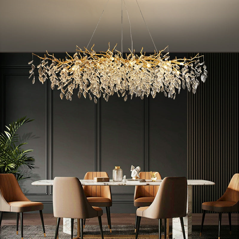 Elegante Takken Kroonluchter – Moderne Kristallen Hanglamp