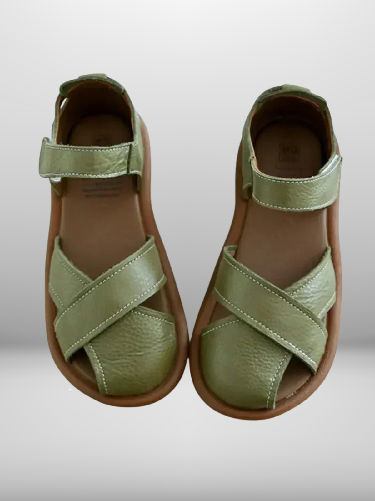 Alvenza – Comfortabele Dichte Sandalen met Kruisdesign