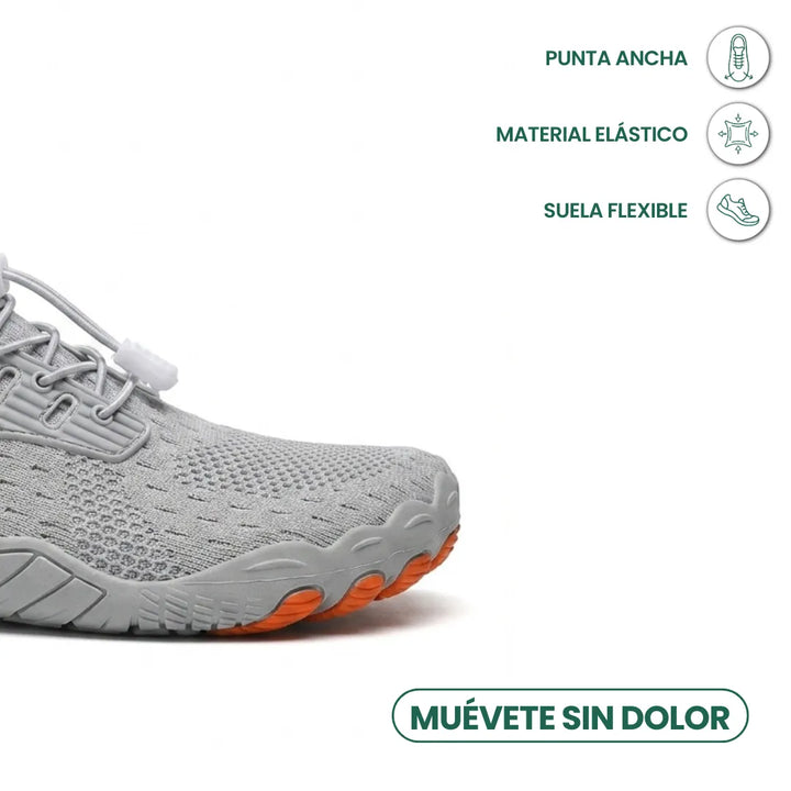 Barefoot sneaker voor dames met brede neus en flexibele zool