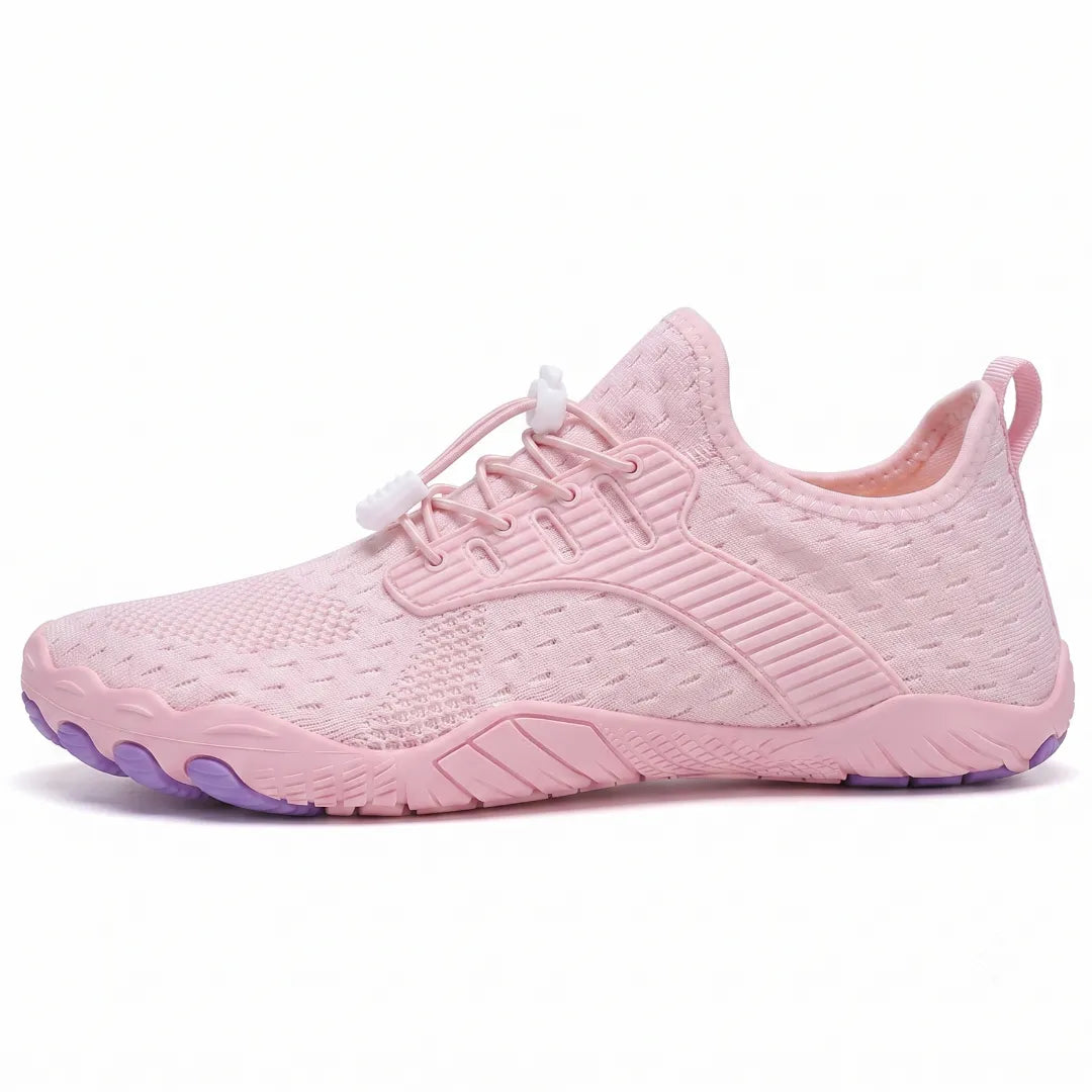 Barefoot sneaker voor dames met brede neus en flexibele zool
