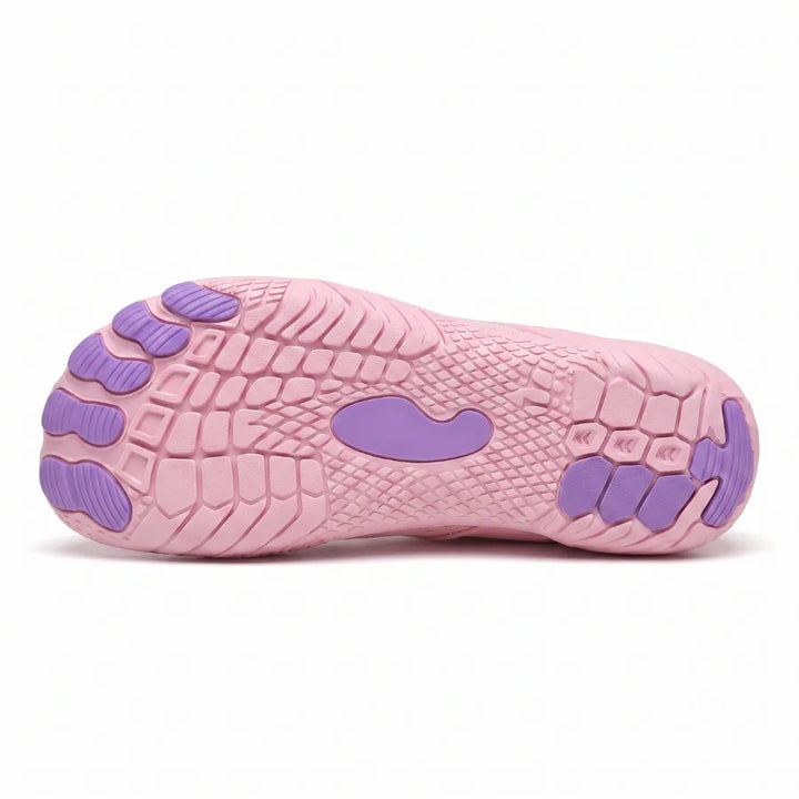 Barefoot sneaker voor dames met brede neus en flexibele zool