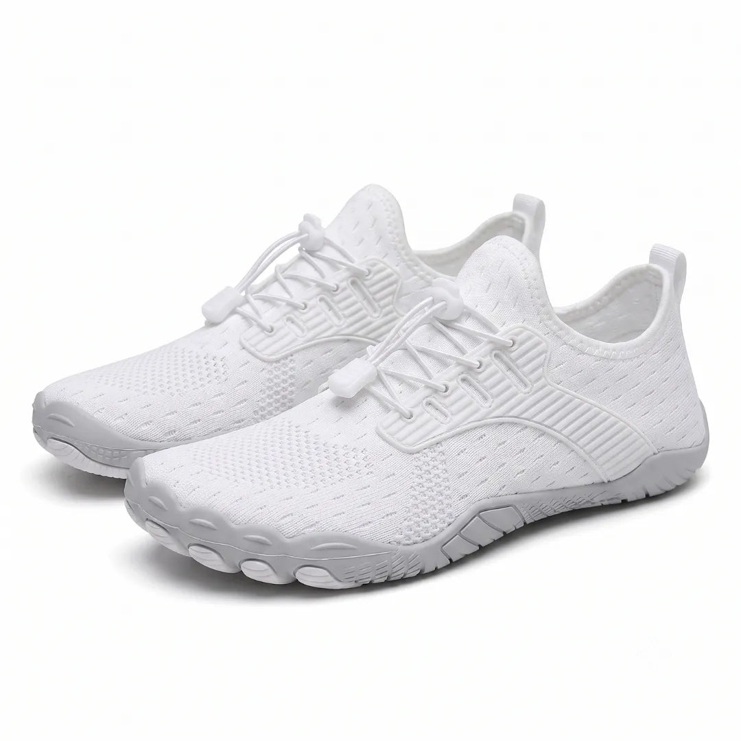 Barefoot sneaker voor dames met brede neus en flexibele zool