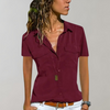 Aristea  – Damesblouse met Korte Mouwen en Casual Elegantie