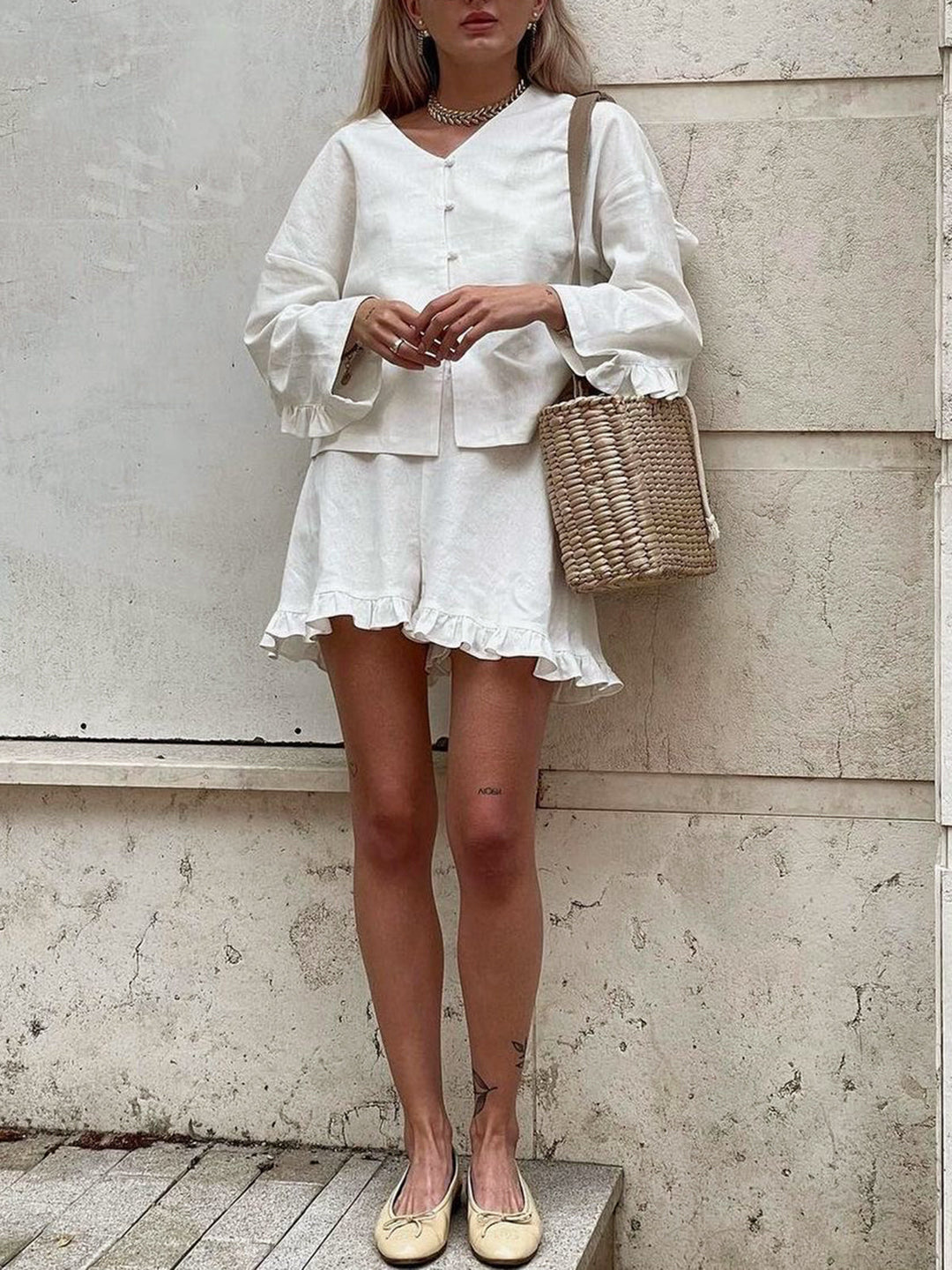 Korte dames Broek en Blouse