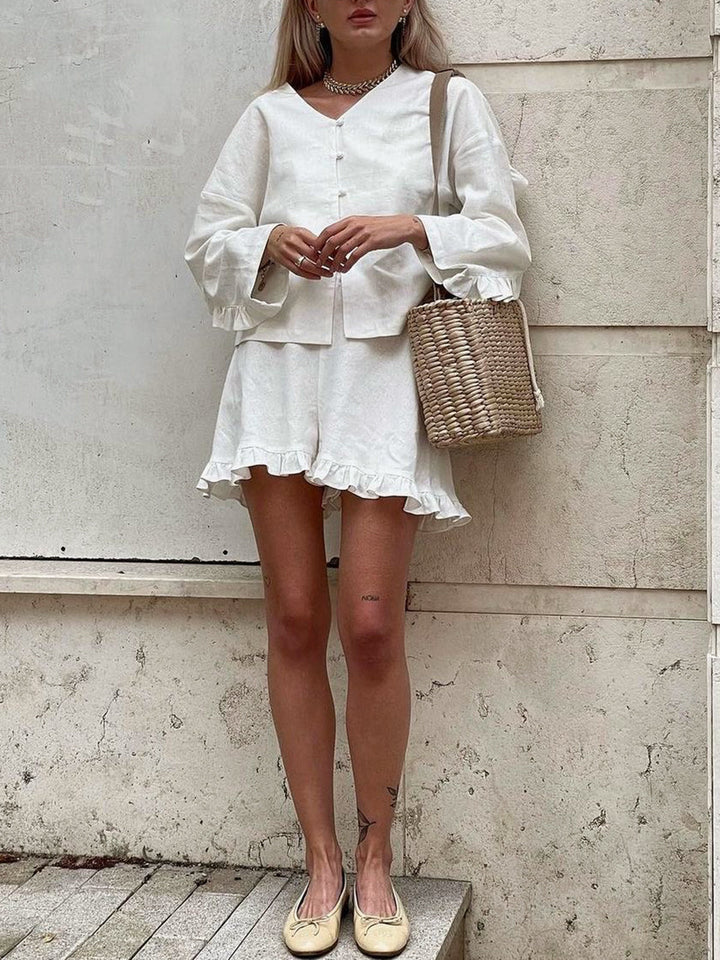 Korte dames Broek en Blouse
