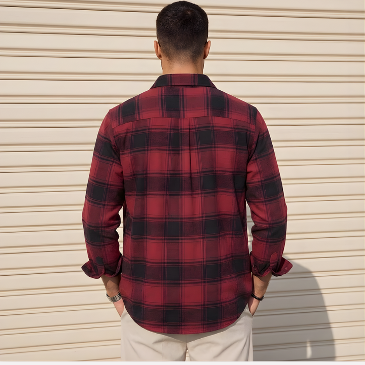 Heren Plaid Flanellen Shirt
