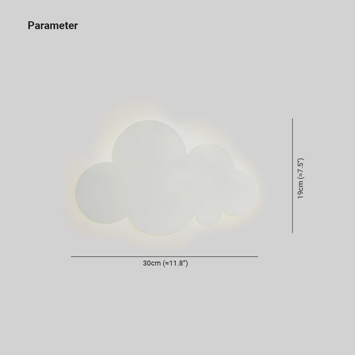 Minimalistische Moderne Wandlamp in Wolkvorm Aria