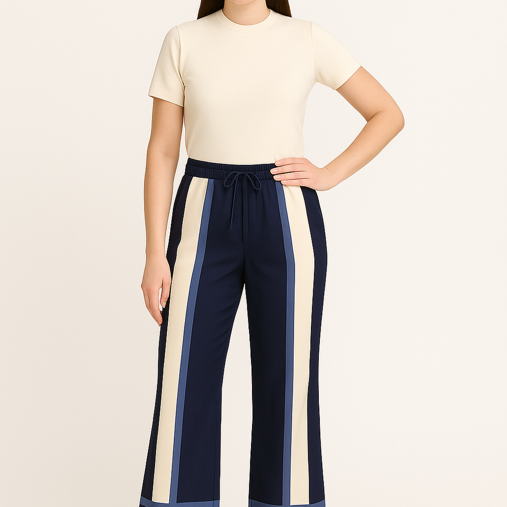 Bieloria – Broek met Contrasterende Biezen