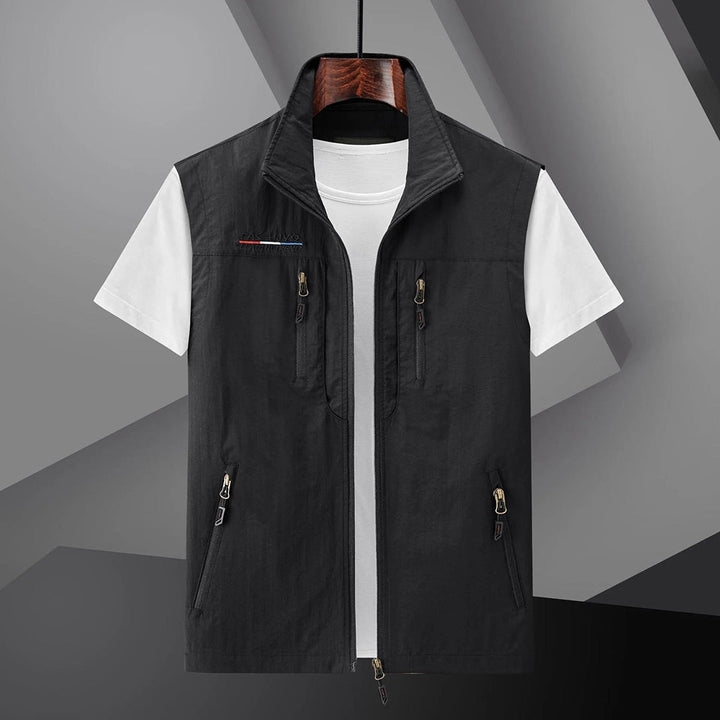 Heren Utility Travel Vest met Meerdere Zakken – Zomer
