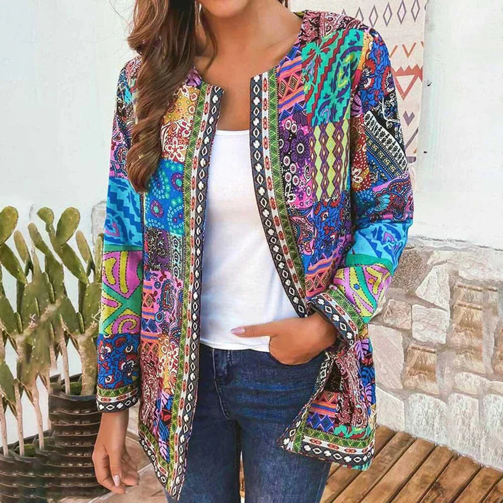 
                  
                    Vintage - Gebreid Damesvest in Retro Stijl - SkinzLine
                  
                