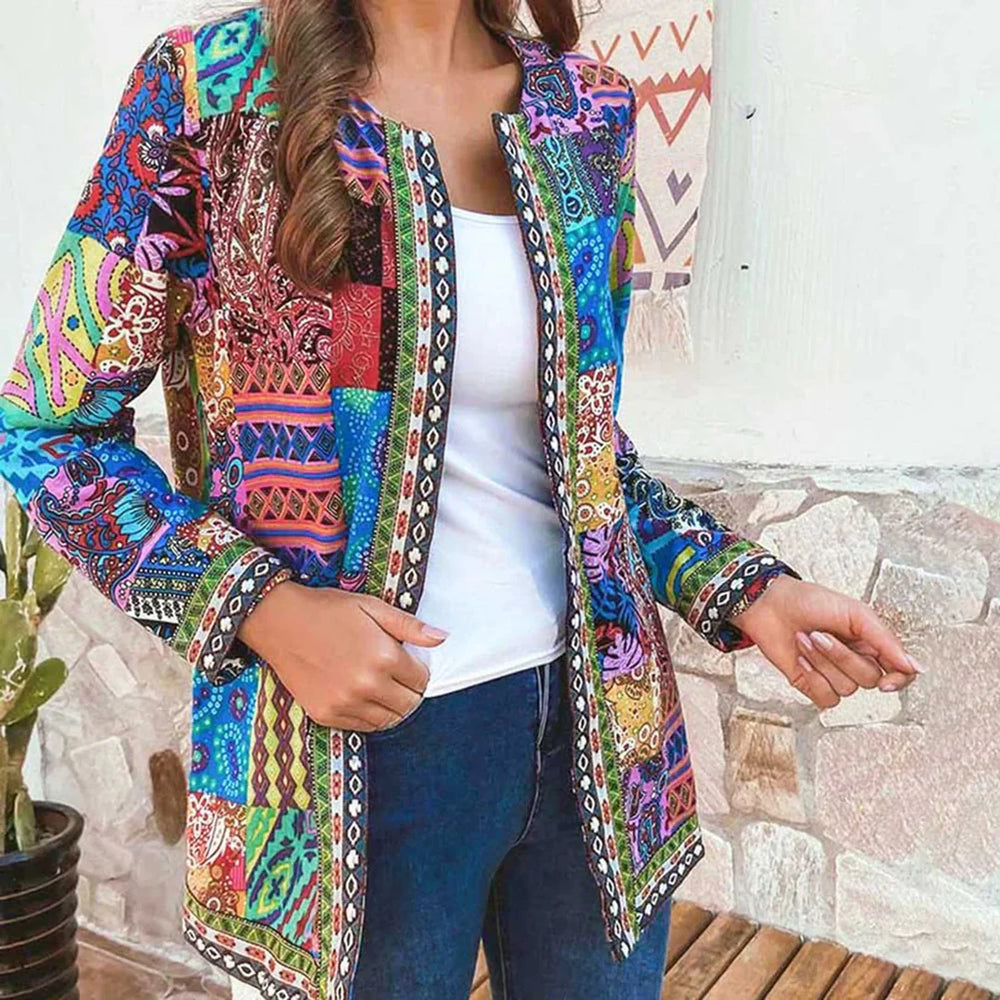 
                  
                    Vintage - Gebreid Damesvest in Retro Stijl - SkinzLine
                  
                