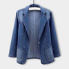 Stijlvolle Denim Blazer Voor Dames