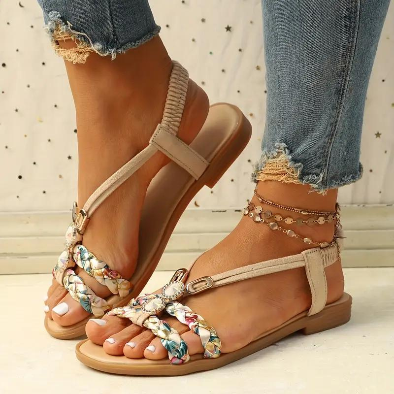 
                  
                    Zolavie – Vlakke Boho Dames Sandalen met Ondersteunende Zool en Zomerse Stijl
                  
                