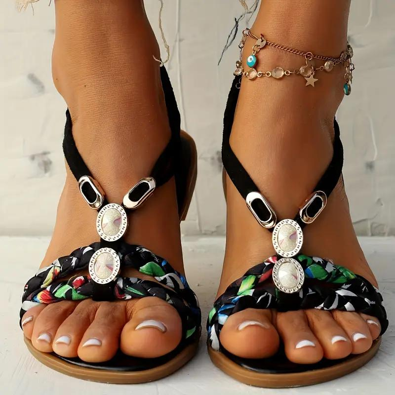 
                  
                    Zolavie – Vlakke Boho Dames Sandalen met Ondersteunende Zool en Zomerse Stijl
                  
                