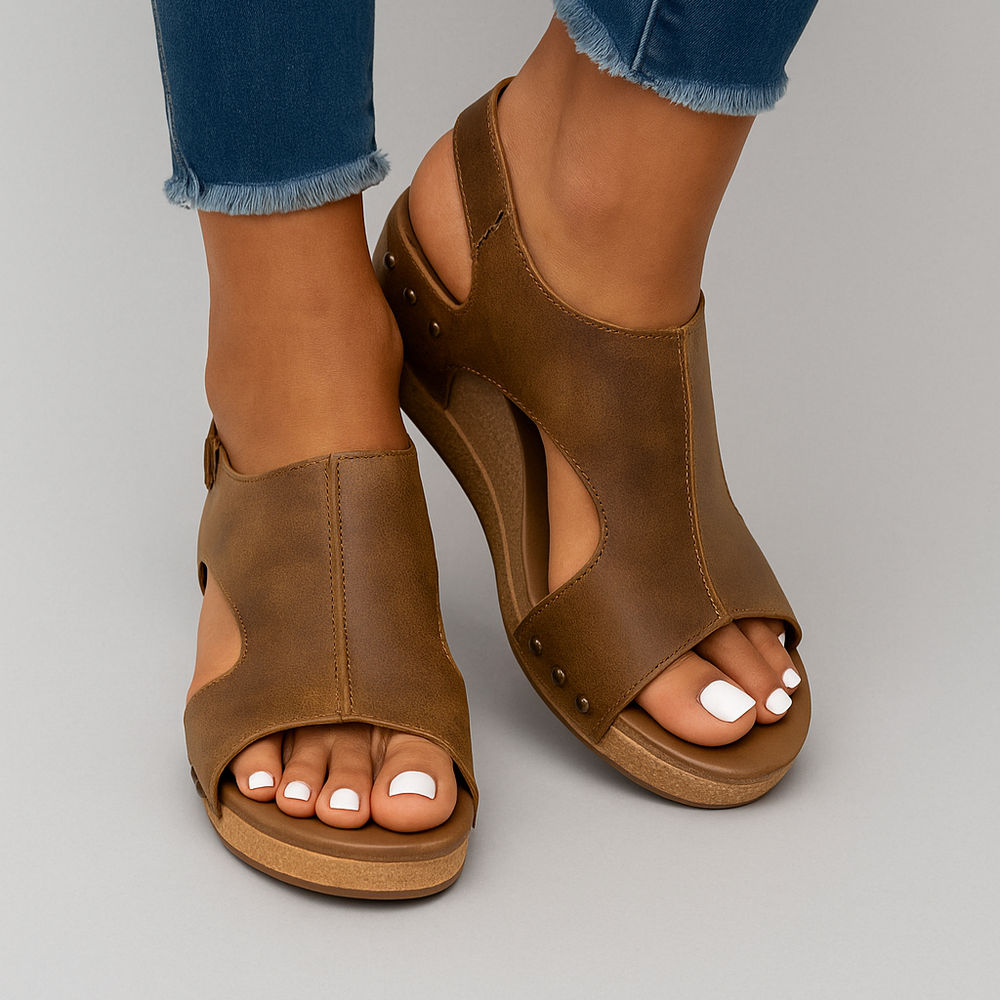 
                  
                    Solavena – Orthopedische Leren Dames Sandalen met Extra Support
                  
                