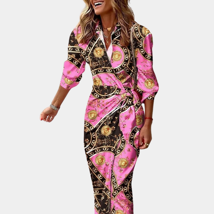 Kleurrijke zomerse maxi jurk