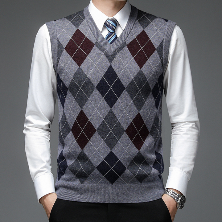 Heren Spencer met Stijlvol Argyle-Patroon - Felix