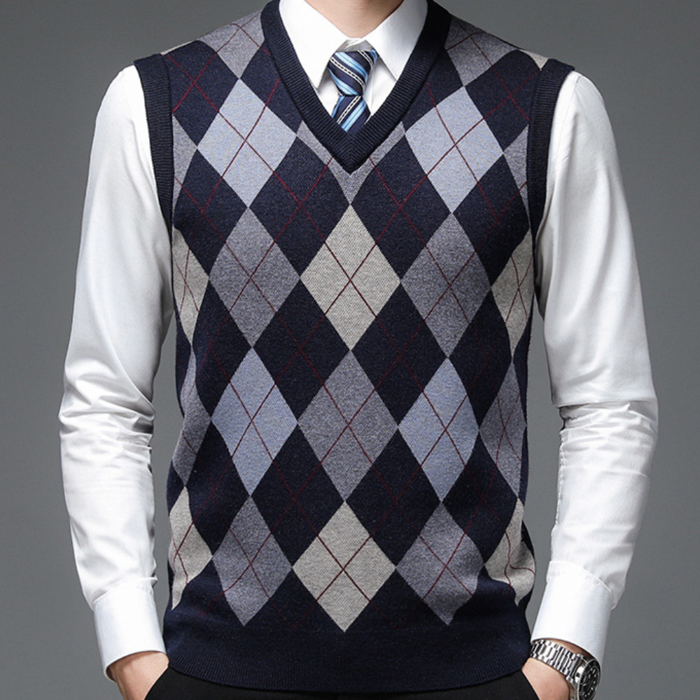 Heren Spencer met Stijlvol Argyle-Patroon - Felix