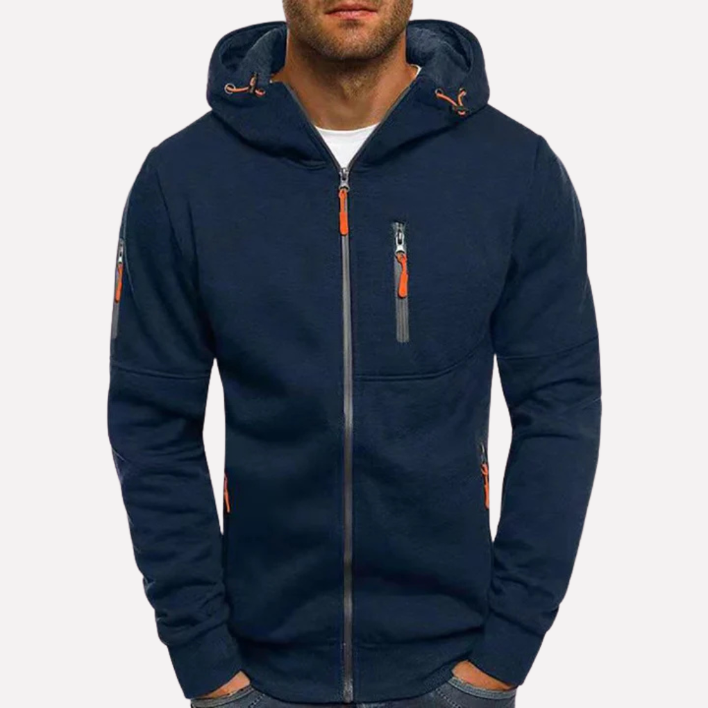 Stijlvolle Sweatshirt Jack met Kap