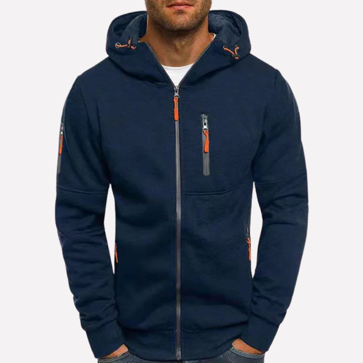 Stijlvolle Sweatshirt Jack met Kap