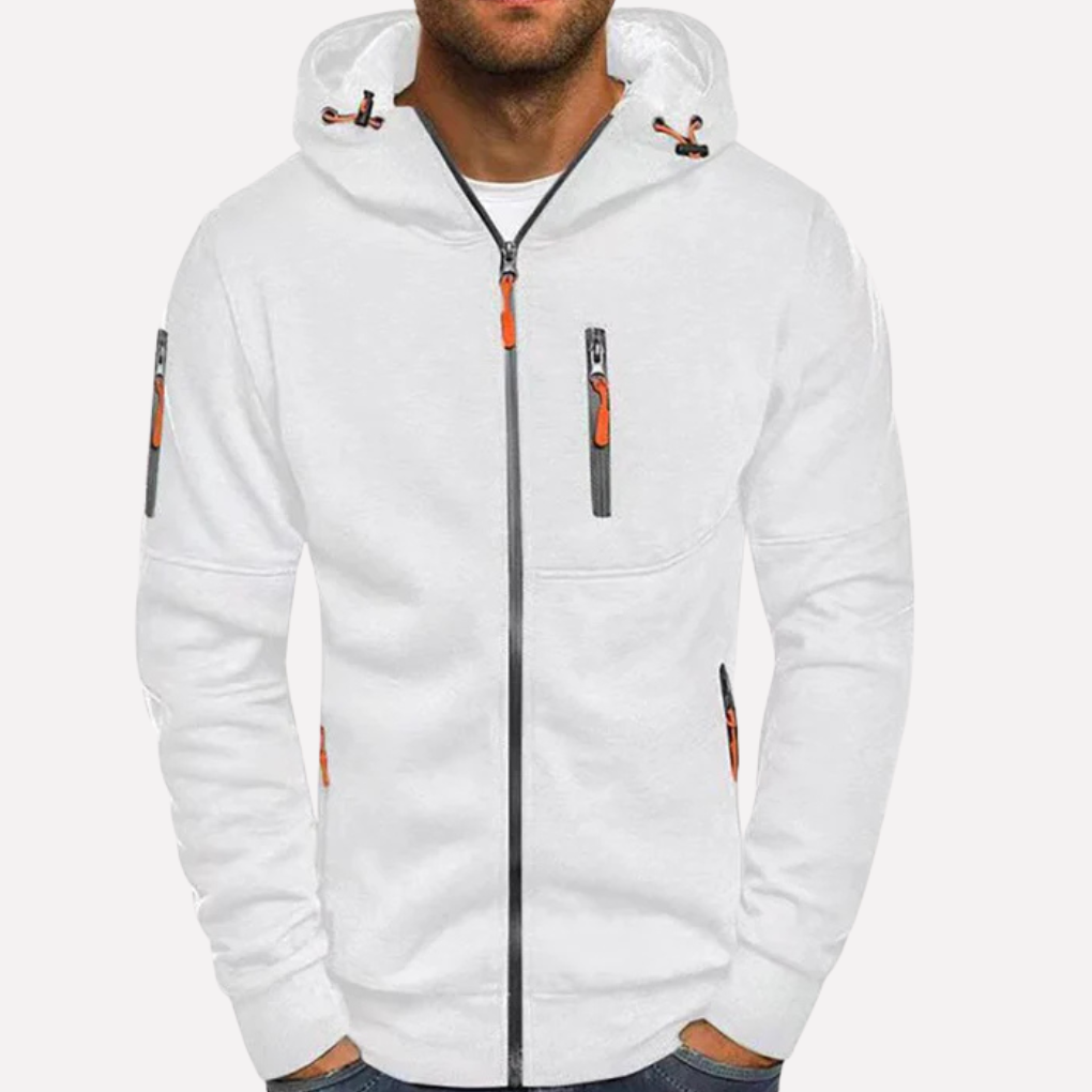Stijlvolle Sweatshirt Jack met Kap