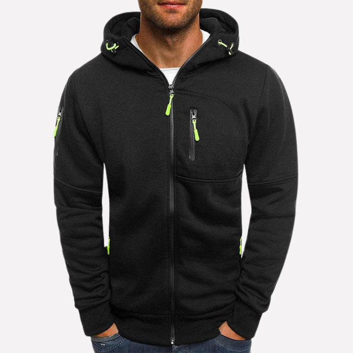Stijlvolle Sweatshirt Jack met Kap