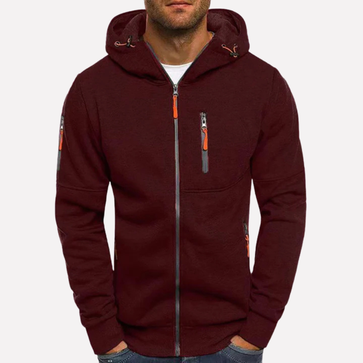 Stijlvolle Sweatshirt Jack met Kap