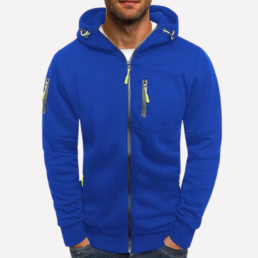 Stijlvolle Sweatshirt Jack met Kap