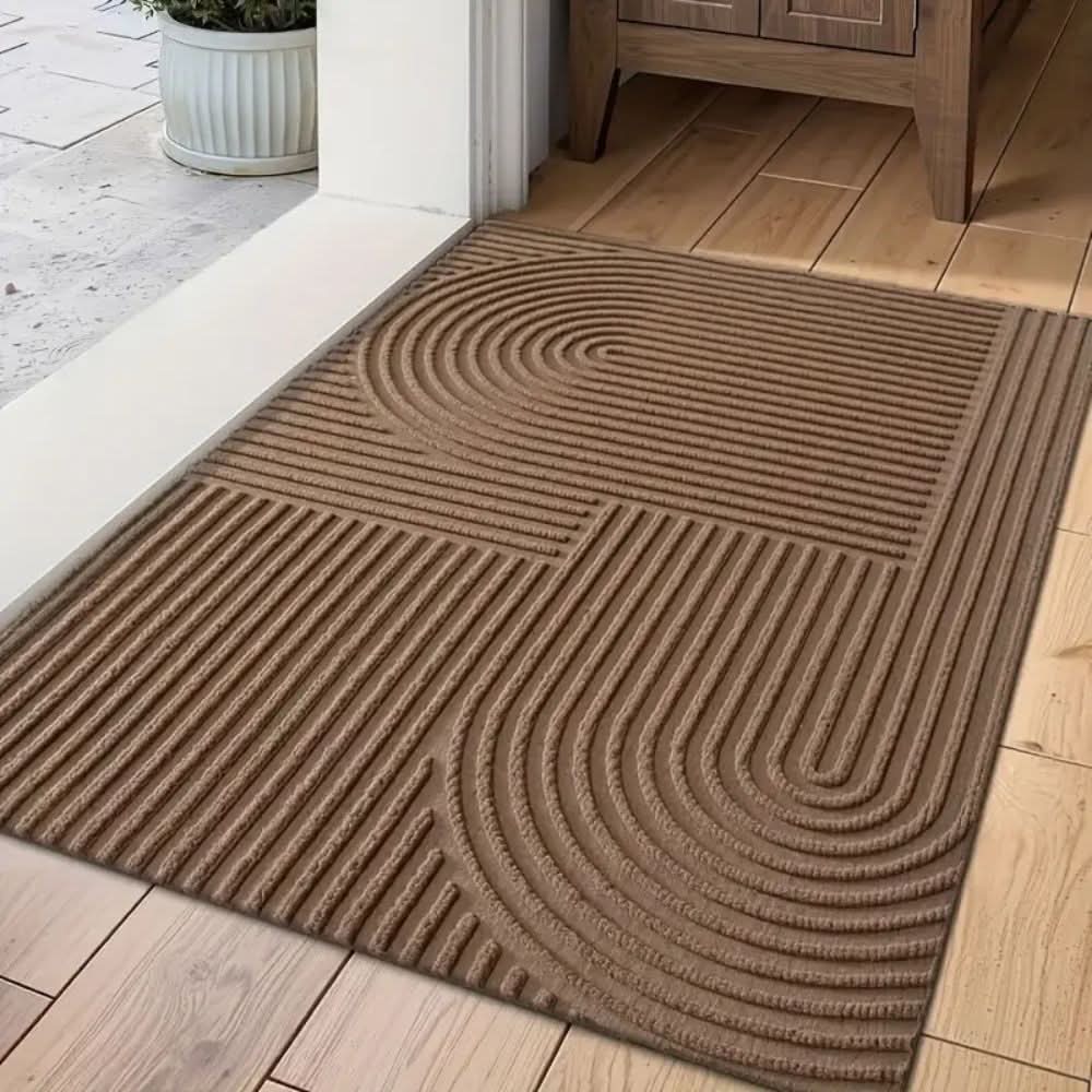 AQUARAY – Absorberende en wasbare mat met vloeiend lijnenpatroon