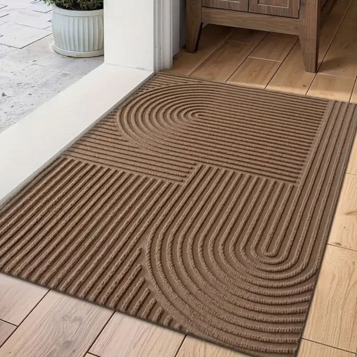 AQUARAY – Absorberende en wasbare mat met vloeiend lijnenpatroon