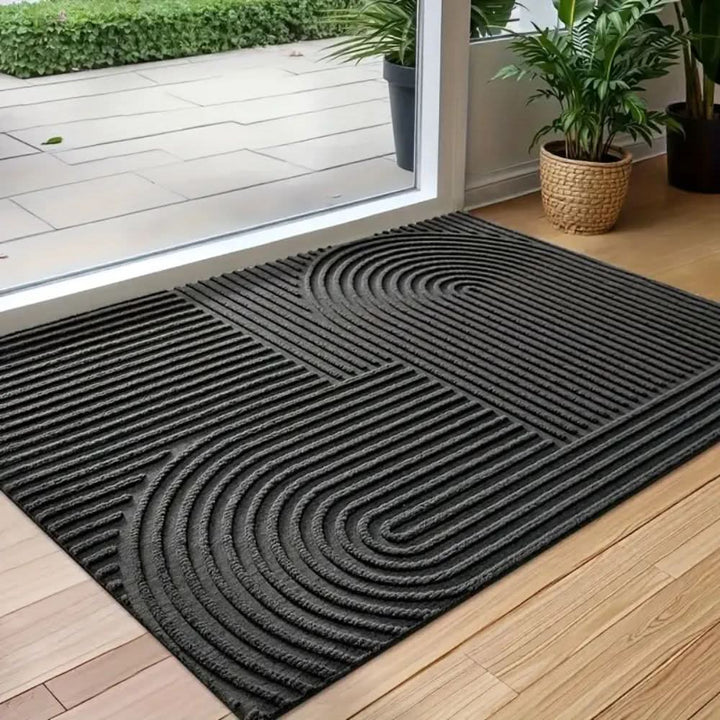 AQUARAY – Absorberende en wasbare mat met vloeiend lijnenpatroon