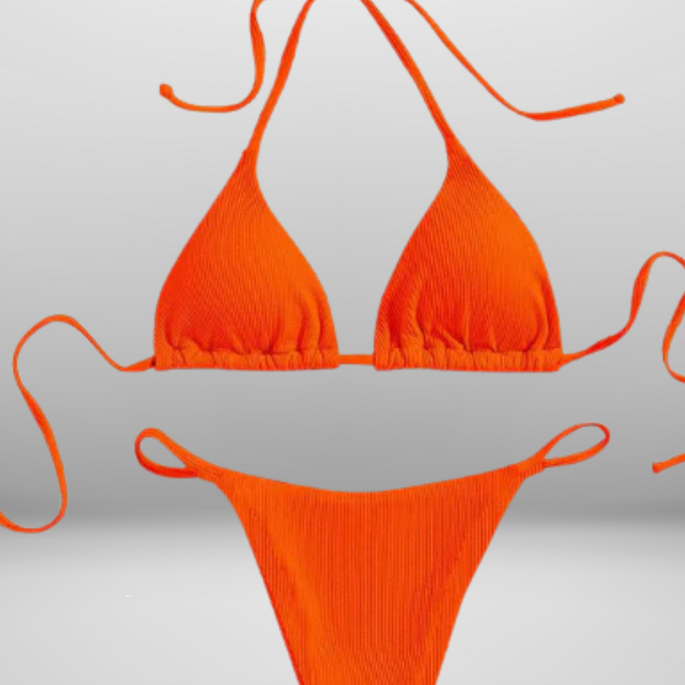 
                  
                    Calyora – Bikini Set met Diepe V-Hals en Hoge Taille
                  
                